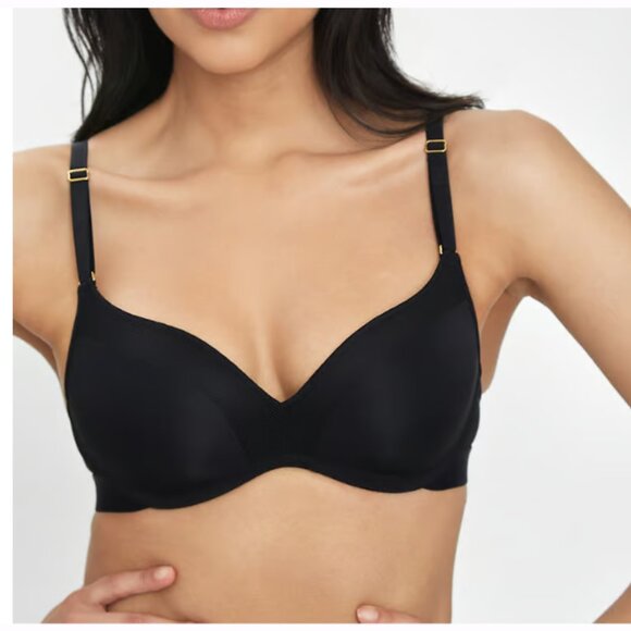 NWT Lively Demi Wireless Push-Up Bra 36D Black - Picture 1 of 4